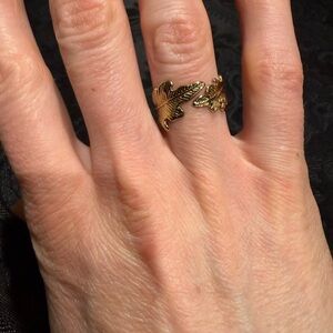 Gold Leaf Adjustable Ring